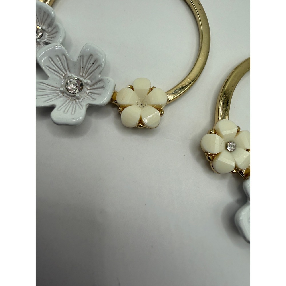 Floral Y2K Coquette Cottagecore Hoop Earrings from Juicy Couture - Picture 2 of 9